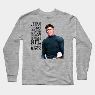 Jim Thorpe, 1912, version 4 Long Sleeve T-Shirt